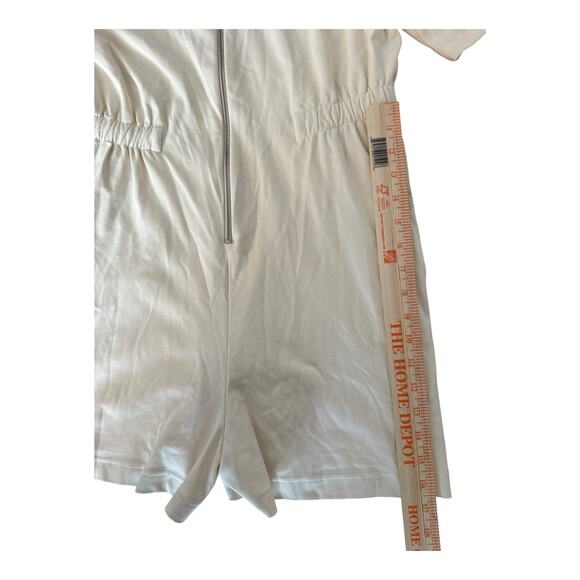 NWT Cos Zip Up Play Suit Romper Shorts Size S Beige - Picture 14 of 15